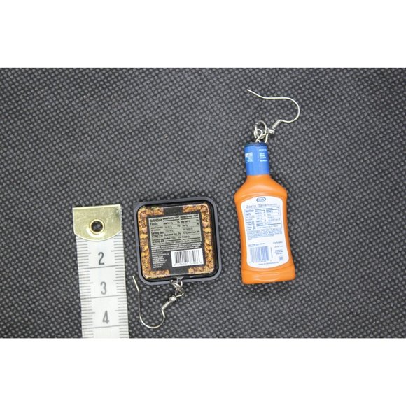 Mini Brands / Kraft Zesty Italian and Bacon crumble earrings - Picture 4 of 7